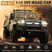 1/12 Scale RC Crawler, MN-82S LC79 RTR RC Truck 4x4 Off Road Vehicles 2.4GHz RC Rock Crawler Car with LED Lights, 7.4V 1200mAh Battery for Hobby Toys