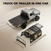 1/12 Scale RC Crawler, MN-82S LC79 RTR RC Truck 4x4 Off Road Vehicles 2.4GHz RC Rock Crawler Car with LED Lights, 7.4V 1200mAh Battery for Hobby Toys