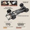 1/12 Scale RC Crawler, MN-82S LC79 RTR RC Truck 4x4 Off Road Vehicles 2.4GHz RC Rock Crawler Car with LED Lights, 7.4V 1200mAh Battery for Hobby Toys