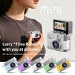 Thumb-Sized Flip Screen Mini Camera, Digital Retro CCD Portable with 32GB Memory Card, 180 Degree Flip Selfie Screen for Kids and Beginners (Blue)