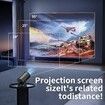 4K Portable Projector 1080P 1280x720P 180 Adjustable,Suitable For Mobile Phone/computer/TV Stick/tablet Computer,For Home Theater/office Color Black