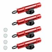 Safe Car Emergency Hammer,Car Windscreen Breaker with Seat Belt,Quick Cutter Emergency Window Breaker,Car Escape Emergency Tool (4 Pack Red)