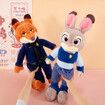 50cm Soft Fluffy Puffy Judy Hopps Zoo topia Judy Bunny Nick Fox Plush Toys Kids Holiday Christmas Gift