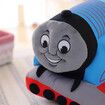 25cm Soft Fluffy Puff Thomas Train Plush Toy CUSHION Kids Birthday Gift Plush Toys Holiday Christmas Gift