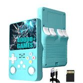 R36S Retro Handheld Game Console 128G, 40000+ Games, 21 Emulator, Retro Console 3.5 inch IPS Screen, Open Source Linux System, Gift for Men, Blue