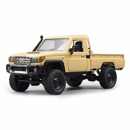 1/12 RC Rock Crawler,MN-82 LC79 RC Pickup Truck,2.4GHz RC Crawler 4x4 Remote Control Off Road Car RTF with Upgraded Chassis Hobby Grade Toy Gifts Yellow
