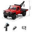 1/12 RC Crane Truck,MN-82T LC79 RTR RC Crawler,4WD Off-Road Tow Car RTR 2.4GHz RC Pick-up Trail Truck (Yellow)