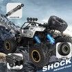 RC Trucks Cars Remote Control Car 1:12 Off-Road Monster Truck,Metal Shell 4WD Dual Motors LED Headlight Rock Crawler,2 Batteries