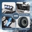 RC Trucks Cars Remote Control Car 1:12 Off-Road Monster Truck,Metal Shell 4WD Dual Motors LED Headlight Rock Crawler,2 Batteries