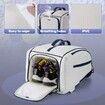 Pickleball Bag Fits 4 Paddles,Pickleball Backpack with Laptop Pocket,Shoe Compartment and Fence Hook(White)