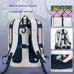 Pickleball Bag Fits 4 Paddles,Pickleball Backpack with Laptop Pocket,Shoe Compartment and Fence Hook(White)