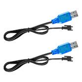 2Pcs 3.7V Lipo USB Battery Charger SM-2P Cable, RC Toy Remote Control Car Vehicle Rechargeable Li-ion Batteries Chargers for Stunt Truck Boat