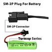 2Pcs 3.7V Lipo USB Battery Charger SM-2P Cable, RC Toy Remote Control Car Vehicle Rechargeable Li-ion Batteries Chargers for Stunt Truck Boat