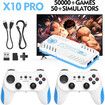 Retro Game Stick with 50000+ Games,4K HDMI HD Plug and Play Game Stick with 2 Controllers,Support 50+ Simulators,2 Player Battle,White
