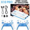 Retro Game Stick with 50000+ Games,4K HDMI HD Plug and Play Game Stick with 2 Controllers,Support 50+ Simulators,2 Player Battle