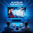 Retro Game Stick with 50000+ Games,4K HDMI HD Plug and Play Game Stick with 2 Controllers,Support 50+ Simulators,2 Player Battle