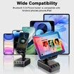Adjustable Cell Phone Stand with Wireless Induction Bluetooth Speaker,HD Surround Sound,Christmas Birthday Ideas Gifts,Stocking Stuffers Family Friends