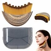 Lymphatic Contour Face Brush,Manual Lymphatic Drainage Massager,Natural Makeup Brushes,Hypoallergenic Ergonomic Facial Cleansing Brush