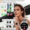 Women's Smart Watch Fitness Tracker 1.27 HD Call Smartwatch IP68 Waterproof Heart Rate Monitor 120 Sports Modes Silver