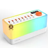 3 in 1 Sleep Sound Machine with 8 Mixable Nature Sounds, Portable Bluetooth Speaker and 12 Color Night Light for Kids, and Men Women