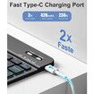 Keyboard Case for iPad A16 11th Generation 2025/10th Generation 2022(11/10.9 inch),7 Colors Backlit Detachable Folio Keyboard Cover with Pencil Holder