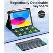 Keyboard Case for iPad A16 11th Generation 2025/10th Generation 2022(11/10.9 inch),7 Colors Backlit Detachable Folio Keyboard Cover with Pencil Holder