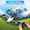 RC Drone for Kids Beginners,Foam Remote Control Drone with Cool Lights,360 Degree Flip,Altitude Hold,3 Speed Modes,Collision Protection