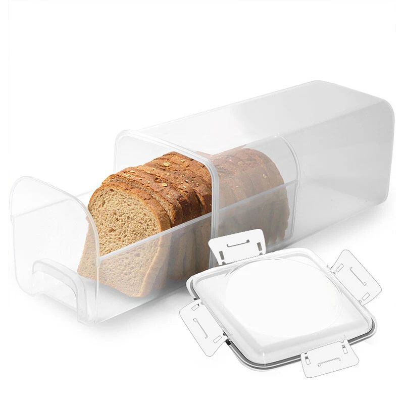 Cornbread Container Bread Storage Container With Drawer Tray,Plastic Bread Box With ...