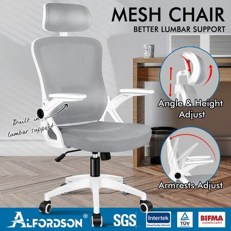 ALFORDSON Mesh Office Chair Executive Fabric Seat Tilt Gaming Racing Computer