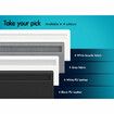 ALFORDSON Bed Frame King Size RGB LED Gas Lift Storage Base Fabric Grey LUCHINO