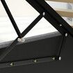 ALFORDSON Bed Frame King Size RGB LED Gas Lift Storage Base Fabric Grey LUCHINO