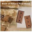 4 Pack Black Walnut Wood Guitar Bass Ukulele Hooks Suitable For Any Regular And Non-symmetrical Headstocks