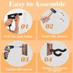 4 Pack Black Walnut Wood Guitar Bass Ukulele Hooks Suitable For Any Regular And Non-symmetrical Headstocks