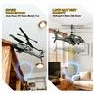 Apache RC Helicopter Toy,2.4GHz Remote Control Helicopter Drone with 2 Batteries,LED Lights,One Key Take Off/Landing,Altitude Hold,Age3+