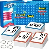 Math Flash Cards and Math Board, Multiplication Flash Card Times Table Chart, Math Manipulatives Division, Addition, Subtraction Games Toys