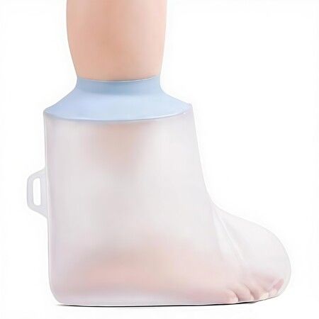 Waterproof Shower Feet Cover,Reusable Chalk Leg Protection,Foot Shower Protection,Chalk Protector For Wounds And Dry Bandages