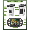 1000X Handheld Microscope for Kids,2.0In Screen Pocket Microscope,Adjustable LED Screen Rechargeable,Toys for Christmas Birthday Gifts Age3+