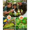 1000X Handheld Microscope for Kids,2.0In Screen Pocket Microscope,Adjustable LED Screen Rechargeable,Toys for Christmas Birthday Gifts Age3+