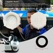 2Pcs Drain Valve Cap Compatible with Intex Pools 11456 and 11385 Sand Filter Drain Cap with O-Ring for Above Ground Pool