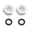 2Pcs Drain Valve Cap Compatible with Intex Pools 11456 and 11385 Sand Filter Drain Cap with O-Ring for Above Ground Pool