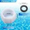 2Pcs Drain Valve Cap Compatible with Intex Pools 11456 and 11385 Sand Filter Drain Cap with O-Ring for Above Ground Pool