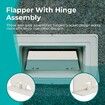 2Pcs Exact Replacement Part Number 08650-0022 Off White Weir Gate Assembly, Sta-Rite U-3 Vinyl Liner Skimmer Hinged Weir Assembly