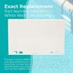 2Pcs Exact Replacement Part Number 08650-0022 Off White Weir Gate Assembly, Sta-Rite U-3 Vinyl Liner Skimmer Hinged Weir Assembly