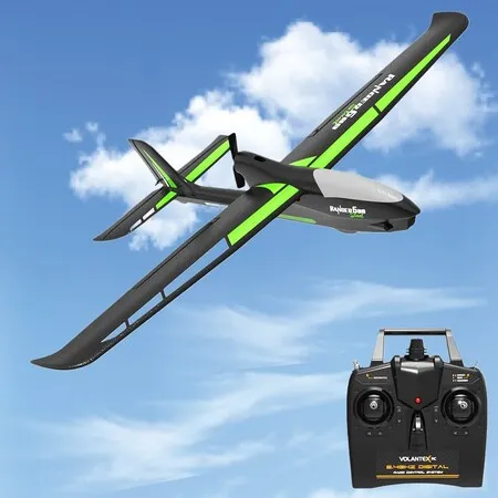 RC Plane 4 Channel Remote Control Airplane Adults Durable Foam Construction 3 Flight Modes One Key Stunts Comprehensive Accessories Kit Christmas Gift