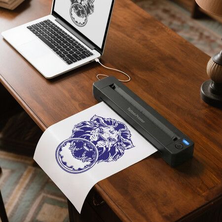 Tattoo Stencil Printer Maker Machine Wireless Thermal Transfer Paper Tattooing Drawing Copier Bluetooth USB Body Art DIY Portable Phone PC Compatible