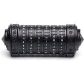 Da Vinci Code Mini Cryptex Lock Puzzle Boxes with Hidden Compartments Anniversary Valentine's Day Romantic Birthday Gifts,Black