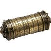 Da Vinci Code Mini Cryptex Lock Puzzle Boxes with Hidden Compartments Anniversary Valentine's Day Romantic Birthday Gifts,Brass