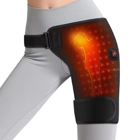 660nm Red-light Heating Hip Joints Pad Groin Wrap Leg Warmer Electric Heated Thigh Brace Hip Support