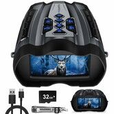 4K Night Vision Goggles Binoculars with 16X Digital Zoom,3.5In HD Screen and 1000FT Viewing Range,32GB TF Card for Photo and Video,Ideal Gift for Men