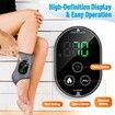 2Pcs Foot and Ankle Massager for Pressure Relief,Ankle Heating Pad Foot Massager Rechargeable Cordless Design with 6 Heating 3 Massage Modes (Grey)